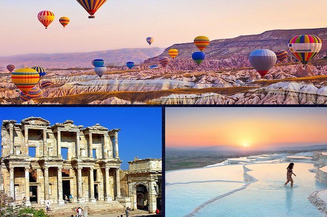 4 Days Turkey Tour Cappadocia, Ephesus, Pamukkale Tour - Day 1 Cappadocia: valleys, Derinkuyu’s levels, and a cave-night