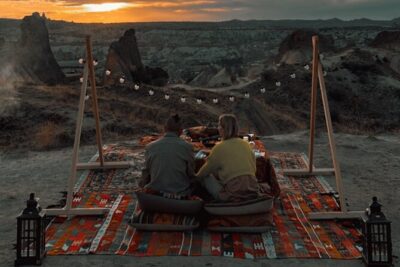 Barbecue Picnic in the valley (Sunset Time) - What Happens When You Arrive: Food Is Cooking First