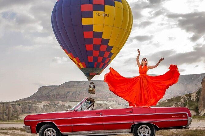 Cappadocia Classic Car Experince Sunrise, Sunset & Daytime Tour - Rose Valley and Love Valley: fairy chimneys and red rock views