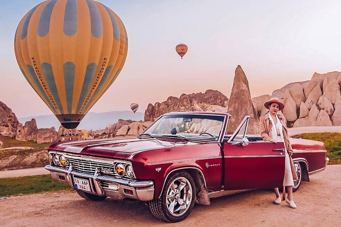 Cappadocia Photo Shoot - The flying dress and classic car: what to wear and how to plan