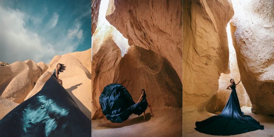 Cappadocia: PhotoShoot with Balloons. Flying Dress included. - Cappadocia’s balloon sky, with a costume-style twist