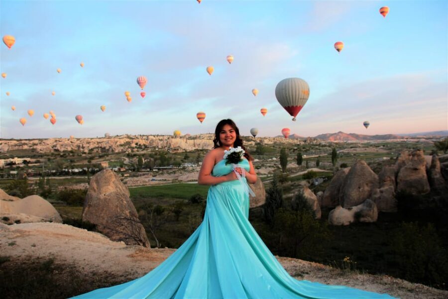 Cappadocia Photoshoot with Flying Dress - 150 edited photos by email: what that means for real life