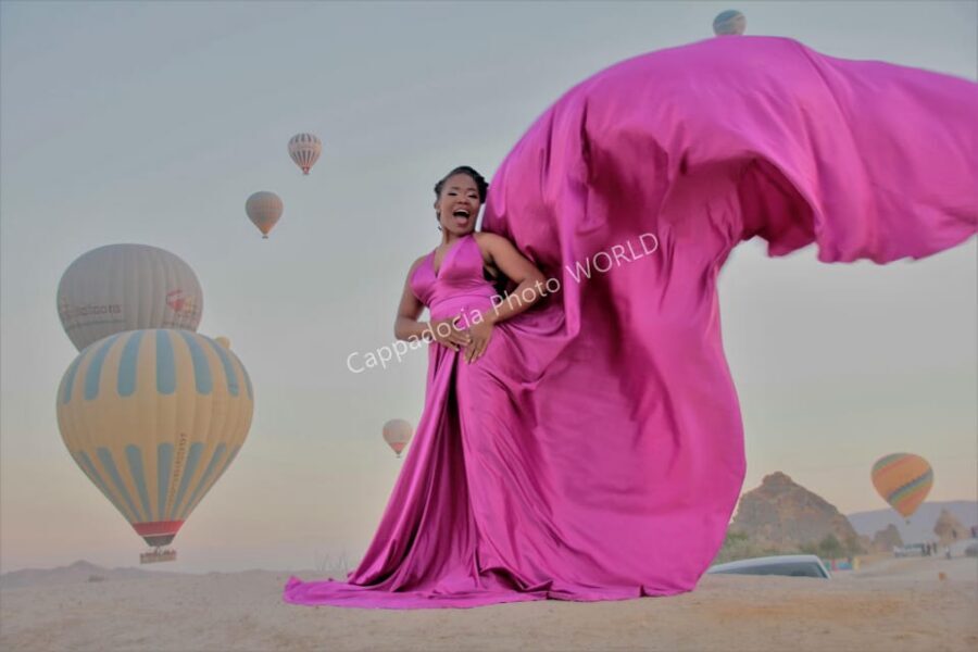 Cappadocia Photoshoot with Flying Dress - Rose Valley start and Love Valley finish: where you’ll shoot