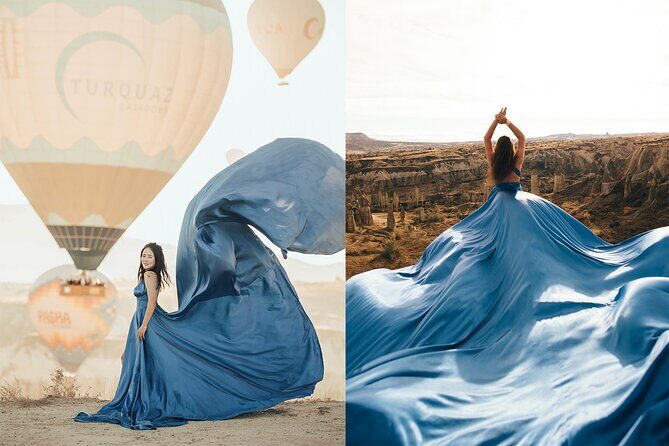 Cappadocia Photoshooting with Flying Dress - Why this sunrise flying dress shoot in Göreme is such a big deal