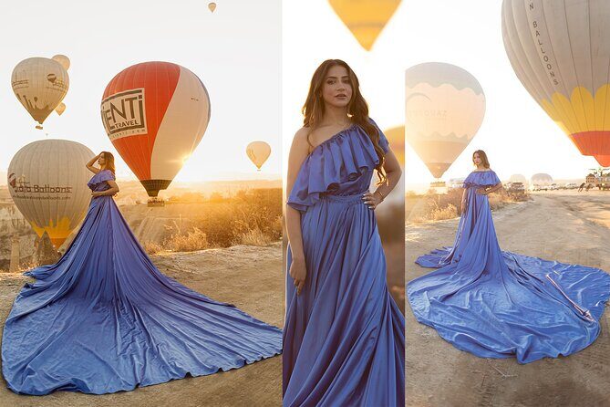 Cappadocia Photoshooting with Flying Dress - Dress trial and choosing your flying style