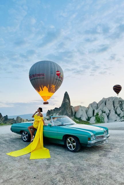 Cappadocia: Private Classic Car Trip with Photoshoot Option - Flying Dress: when you want movement shots