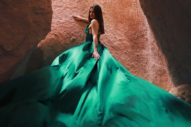 Cappadocia Private Photo Shoot with Flying Dress & Hotel Pickup - Where you’ll shoot: calmer balloon viewpoints and photogenic rock backdrops