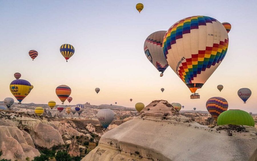 Cappadocia: Red Tour and Sunrise Balloon Tour - Esentepe viewpoint and the big Göreme overview