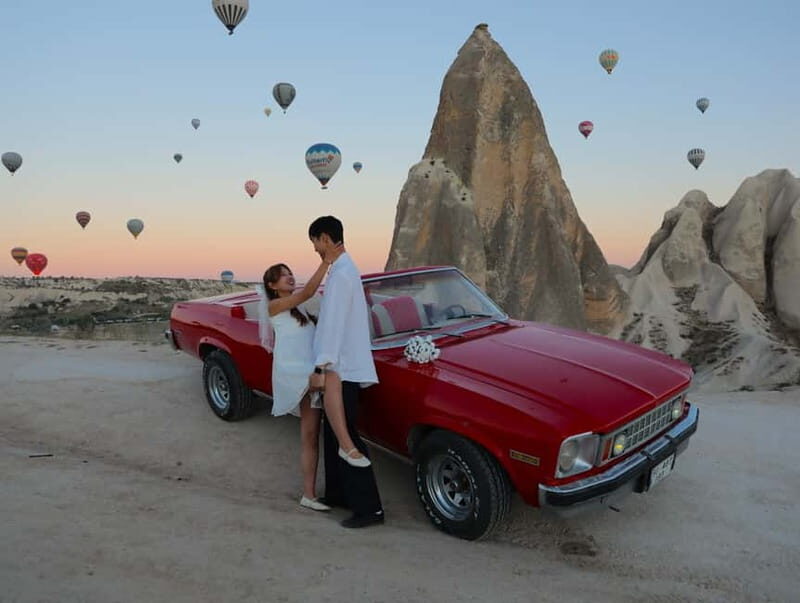 Cappadocia Sunrise or Sunset Photoshoot - Optional upgrades: flying dress and classic car concepts