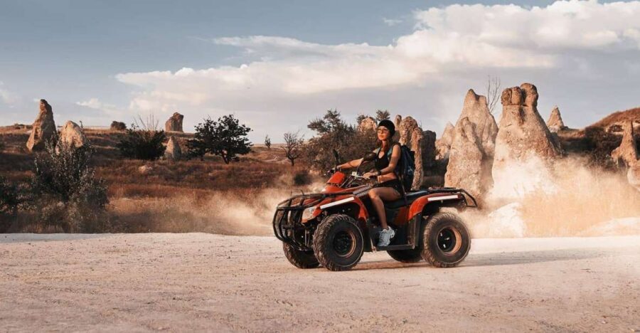 Cappadocia: Sunset Quad Bike Tour - Sword Valley: the small valley stop with sword-like fairy chimneys