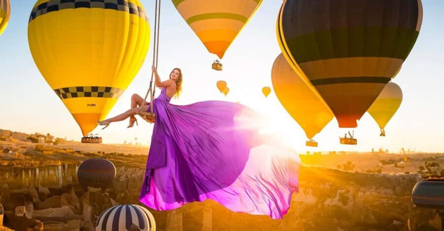 Cappadocia: Taking photo with Swing at hot air balloon view - How the session usually flows (so you know what to expect)