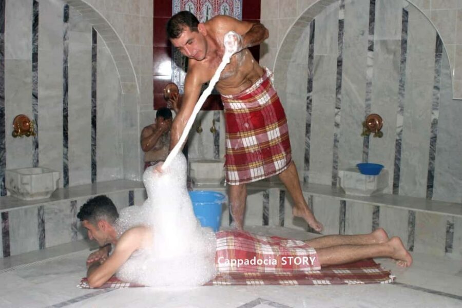 Cappadocia Turkish Traditional Bath - Hamam - Bubble Massage - Your warm-up: the steam room and salt room routine