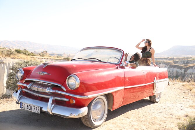 Classic Car Tour in Cappadocia Sunrise/Sunset - Sunrise Tour: Balloon Takeoff Point, Then Rose Valley to Love Valley