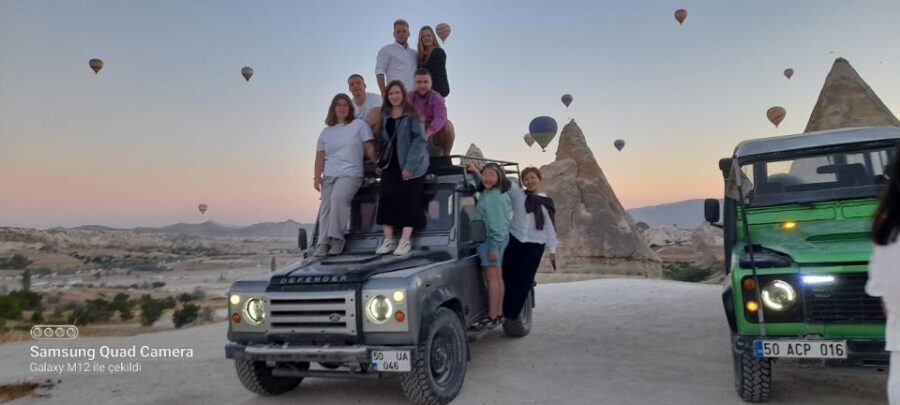 From Göreme: Cappadocia Jeep Safari Tour - Rose & Red Valley panoramas and Swords Valley formations at golden light