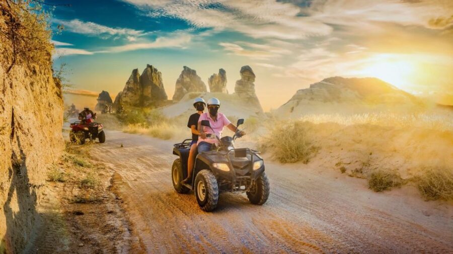 From Ürgüp/Göreme: Cappadocia Sunrise or Sunset Quad Tour - Red Valley: The First Scenic Hit and the Mushroom Rocks