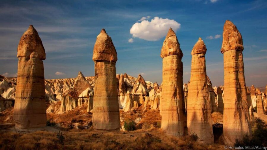 Full Day Cappadocia Combined Red and Green Tour with Pickup - Pigeon Valley Walk: Cliffs With Carved Houses