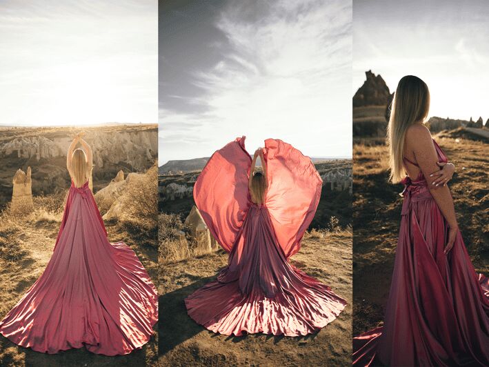 Göreme: Cappadocia Satin Flying Dress Rental - What the 3-Hour Duration Typically Covers