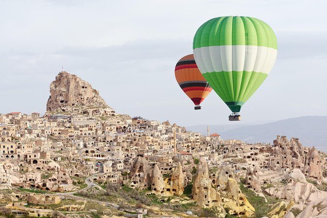 Hot Air Balloon, Best of Red and Green Guided 1-Day Tour - Uçhisar castle, pigeon and devrent valley, and Camel Rock