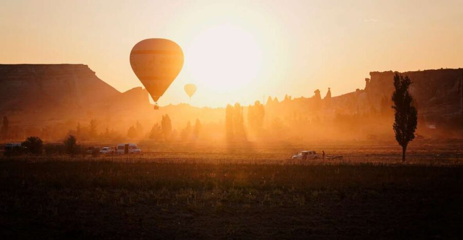 Hot air balloons in Goreme red valley - Why Red Valley over Göreme feels different from the ground