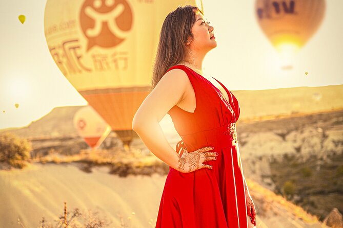 Marriage Proposal and Photoshoot in Cappadocia with Balloon view - Love Valley: where the proposal photos feel dramatic