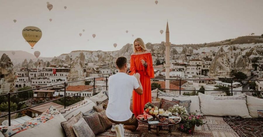 Marriage Proposal Surprise & Engagement in Cappadocia - Hot Air Balloons, Fairy Chimneys, and a Proposal That Feels Thoughtful
