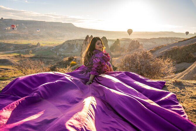 Photoshoot Experience in Cappadocia with Flying Dress - Flying dress included: choosing color, styling the flow, and staying comfy