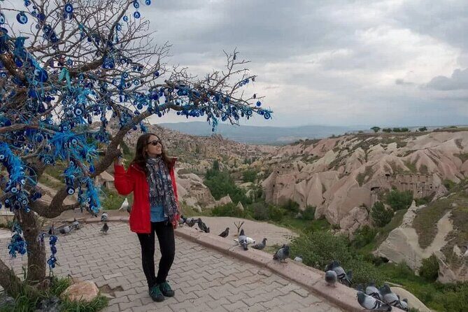 Private Red Tour with Pottery Workshop in Cappadocia - Pigeon Valley: cliff-cut homes and natural framing