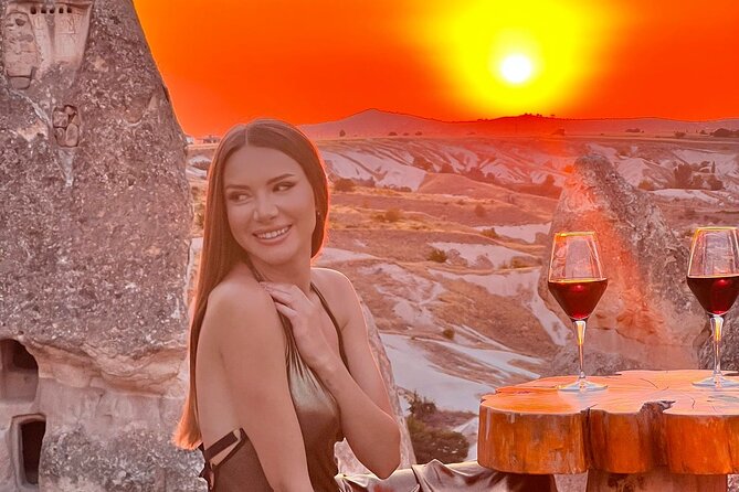 Romantic Cappadocia Sunset Dinner and Wine - The Anatelein viewpoint: big scenery, cozy extras, and warm light