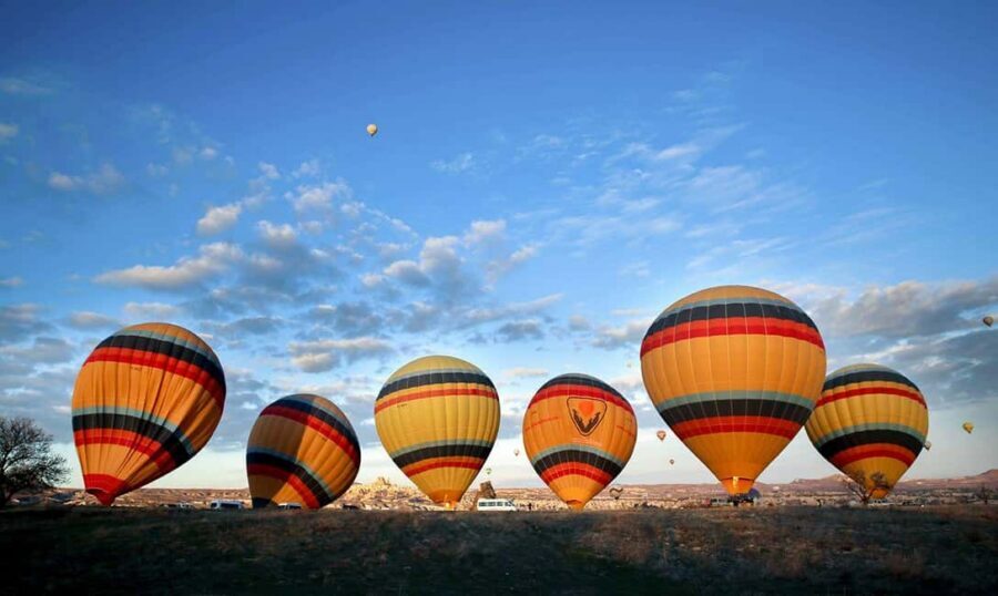 Sunrise Hot Air Balloon Ride in Cappadocia - The Take-Off Area: Watching Balloons Get Ready