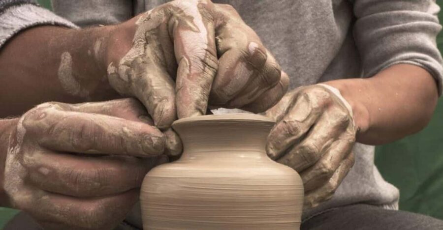 Visit to Cappadocia ceramic workshop and carpet store - Cappadocia pottery workshop: clay sourcing, a demo, and a try-at-it moment